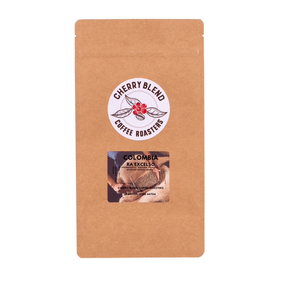 A single bag of Columbia Coffee 