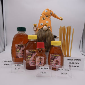Cherry Blend Honey, available in various bottle sizes 