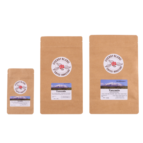Tanzania Coffee, available in various bag sizes 