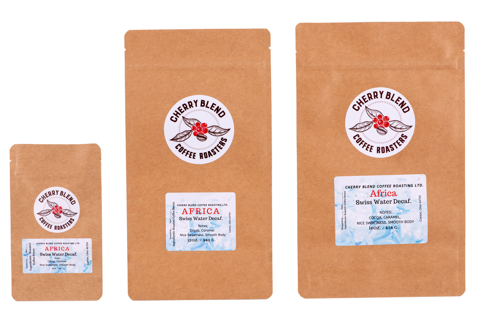 African, Swiss Water Decaf