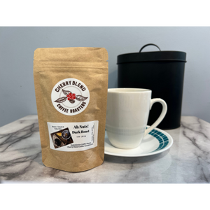 Ah Nuts Dark Roast, ready to make a fresh cup of coffee! 