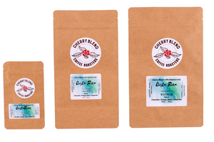 Costa Rica coffee, available in various bag sizes 