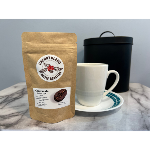 Guatemala coffee, ready to make a fresh cup of coffee 