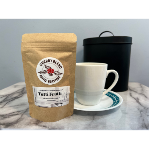 Tutti Frutti, ready to make a fresh cup of coffee 